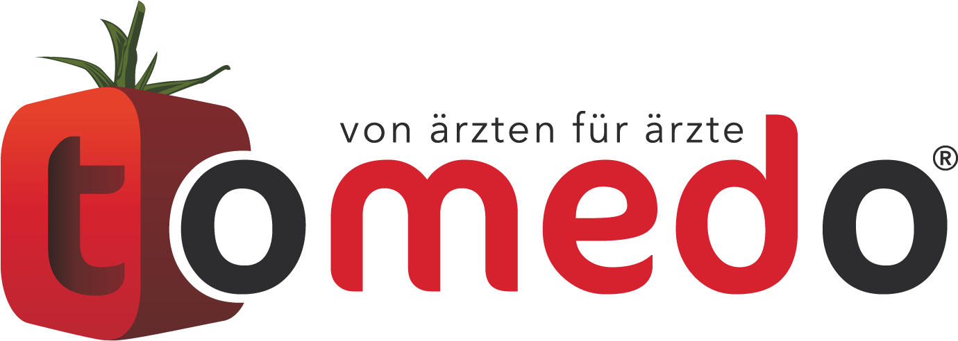 tomedo von Ärzten für Ärzte Logo Rot